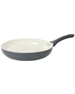 Oster Ridge Valley 12 Inch Aluminum Nonstick Frying Pan in Grey